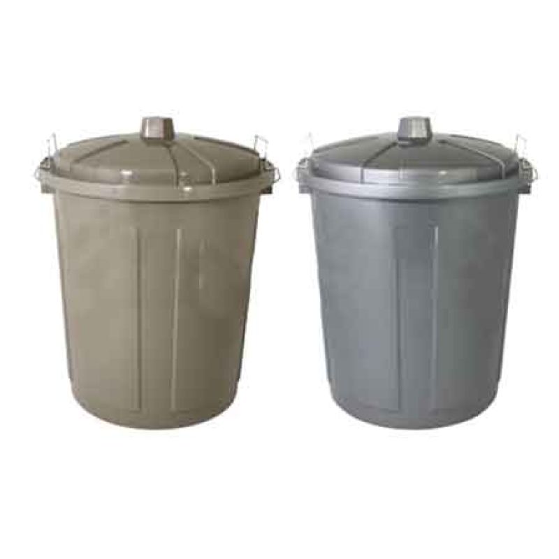BIDONE PER RIFIUTI 'BIN' Ø 44xh 54 cm, 50 lt - Colore Tortora - immagine 2