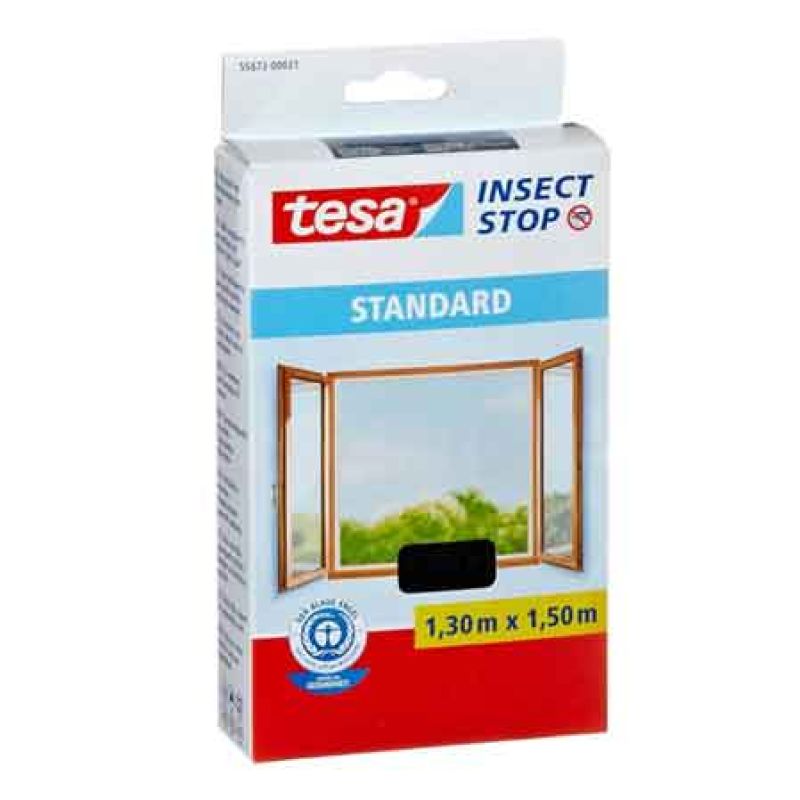 ZANZARIERA PER FINESTRE ATTACCA & STACCA 'INSECT STOP 'TESA 1,3x1,5 mt - Colore Bianco - immagine 2