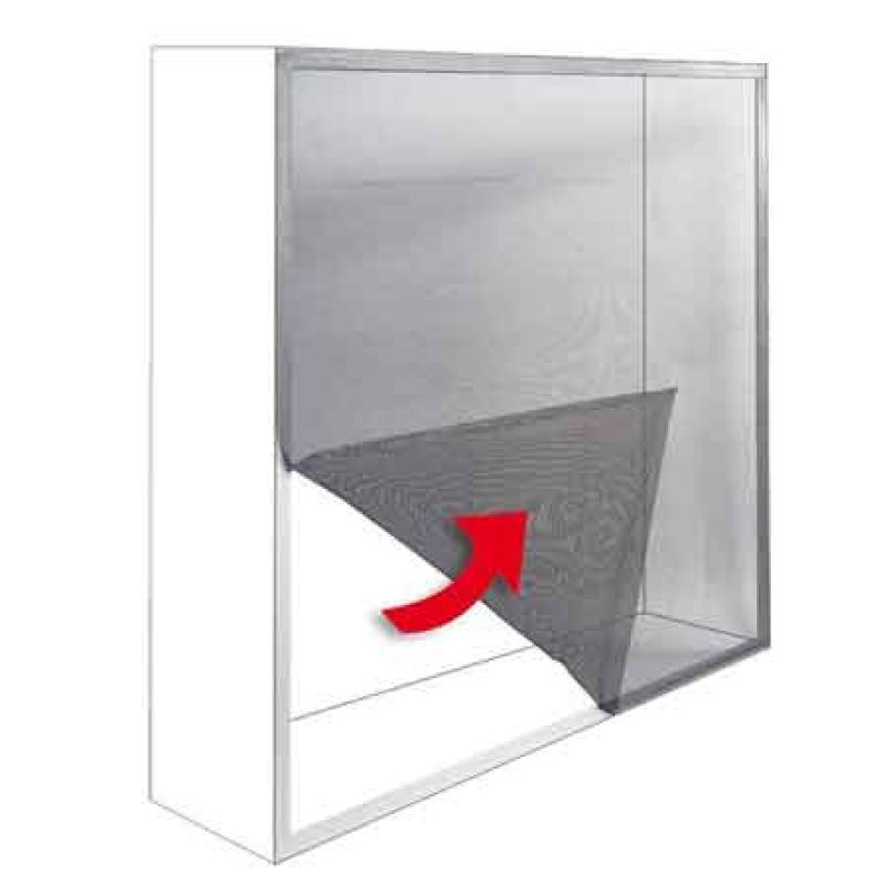 ZANZARIERA ADESIVA 140x250 cm - Colore Grigia - immagine 2