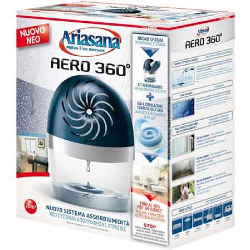 KIT ASSORBIUMIDITA' 'AERO 360°' 450 gr + ricarica TAB - immagine 2