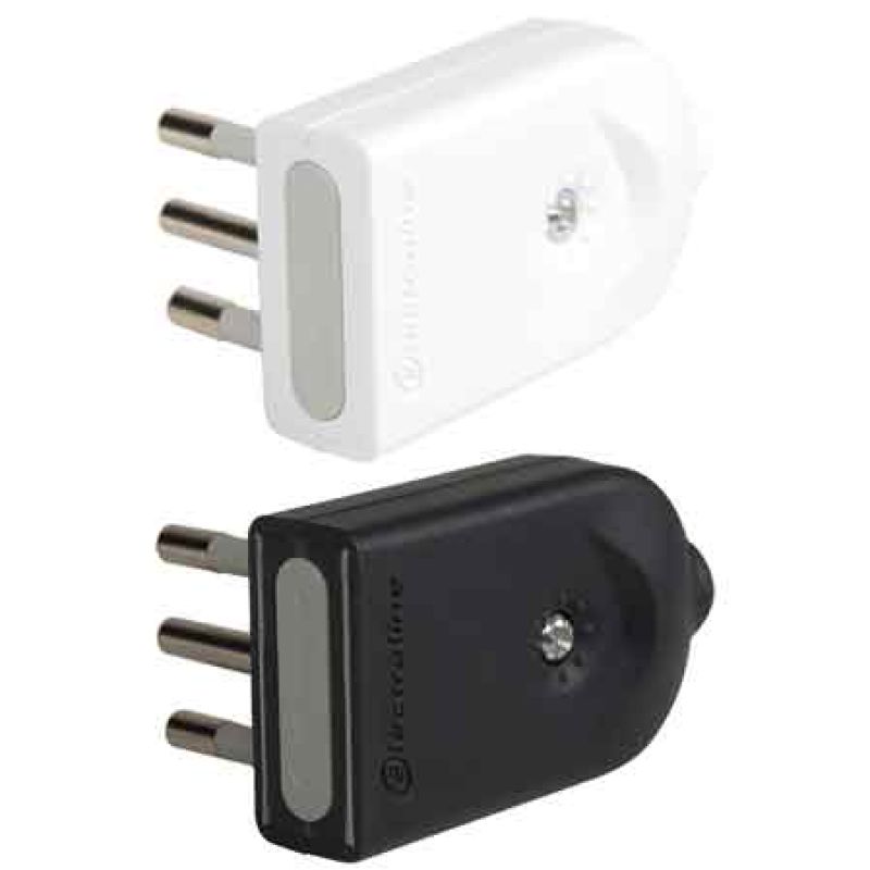 SPINA MOBILE ORIENTABILE 10A 2P+T - Bianco - immagine 2