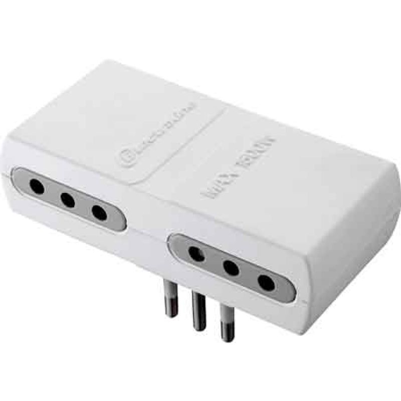 ADATTATORE QUADRUPLO 10A 2P+T presa 10A 2P+T - immagine 2