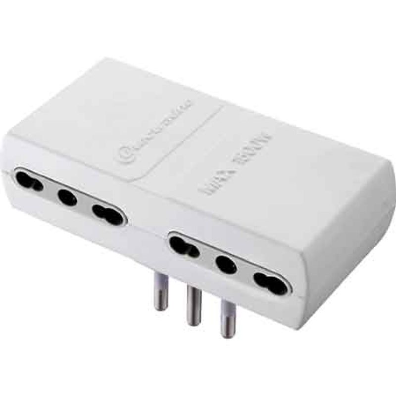 ADATTATORE QUADRUPLO 16A 2P+T - presa 10/16A 2P+T - immagine 2