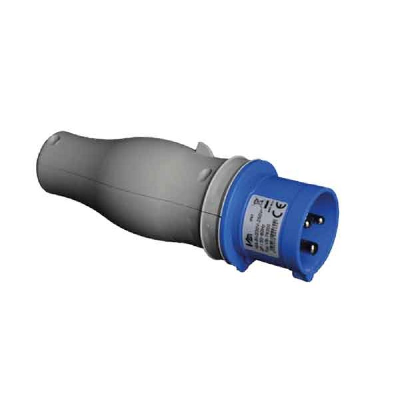 ADATTATORE CONVERTISPINA IP67 220V spina 2P+T 16A 230V CEE - presa schuko 10/16A 230V - immagine 2