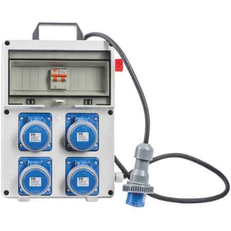 QUADRO DI DISTRIBUZIONE 220V C/PULSANTE DI EMERGENZA cm 25,5x12,5x35,5h - immagine 2