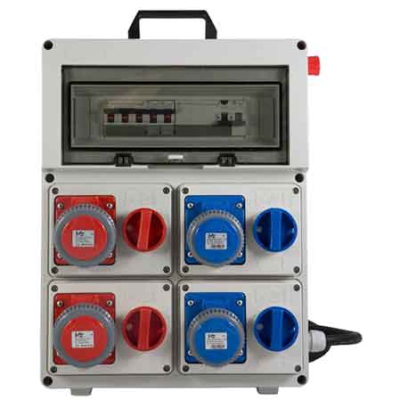QUADRO DI DISTRIBUZIONE 220-380 C/PULSANTE DI EMERGENZA cm 33,5x13x43,5h - immagine 2