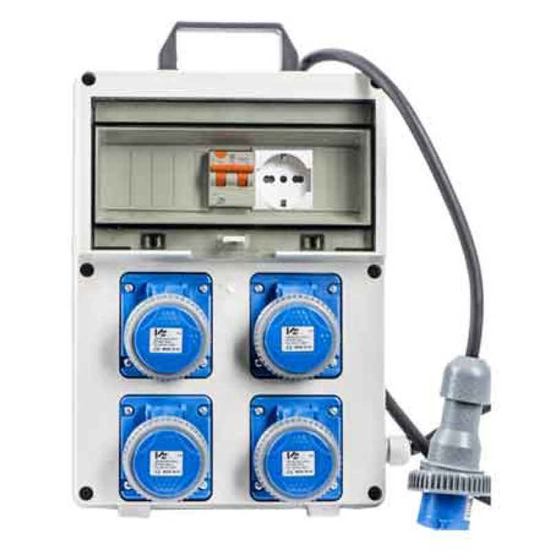 QUADRO DI DISTRIBUZIONE 220V CON PRESA SCHUKO cm 25,5x12,5x35,5h - immagine 2