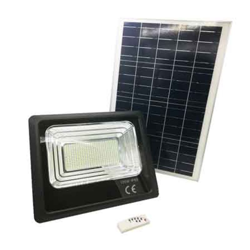 PROIETTORE A LED CON PANNELLO SOLARE 60W (Eq. 15 W)- 6000K - immagine 2