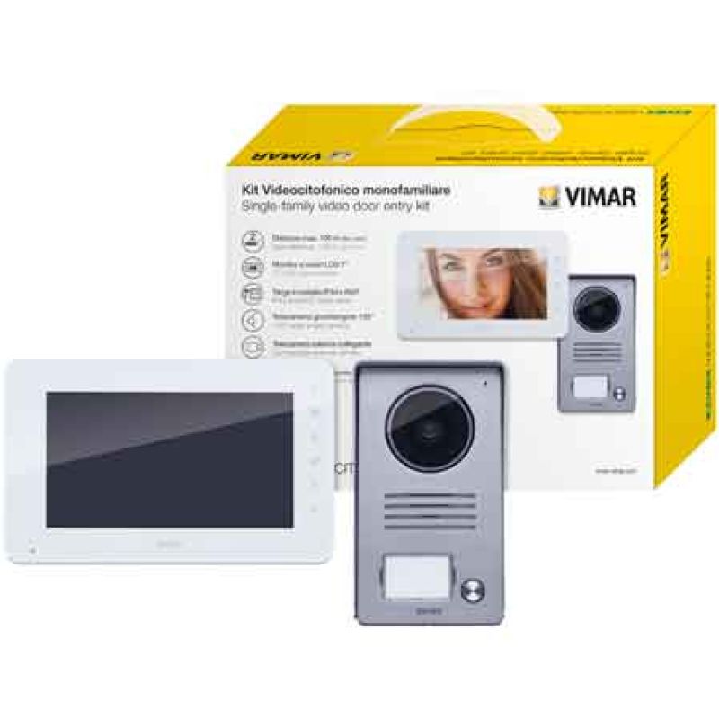 KIT VIDEOCITOFONO MONOFAMILIARE 'K40910' VIMAR Schermo 7" - immagine 2