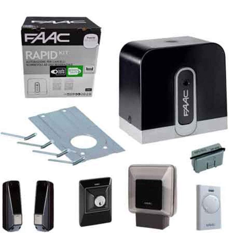 KIT MOTORE PER CANCELLI SCORREVOLI 'RAPID' FAAC - immagine 2