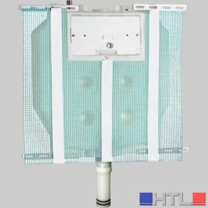 CASSETTA INCASSO SARA PNEUMATICA WC COMPL. DI PLACCA E TUBO  9 LT