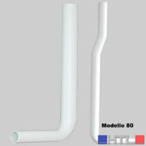 TUBO DI SCARICO PER CASSETTA A ZAINO - mm 1000x230 Ø 50x32