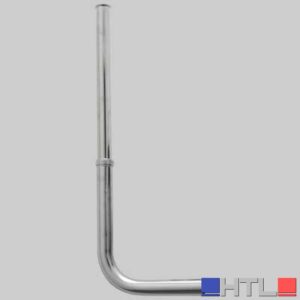 TUBO A L REGOLABILE PER PASSO RAPIDO BASSO CON BATTUTA - Ø 25x3/4