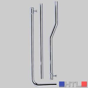 TUBO ESTERNO IN OTTONE PER CASSETTA ALTA FINITURA CROMATO - cm 180 x Ø 30