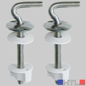 COPPIA CERNIERA IN ACCIAIO MOD. S10 - Fil M.6