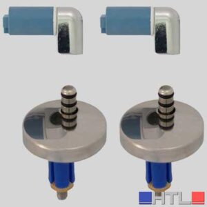 COPPIA CERNIERE REGOLABILE DM 45 SOFT CLOSE MOD. S18 - Con tassello
