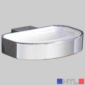 PORTASAPONE KENT - Ottone Cromato-Vetro