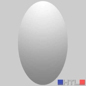SPECCHIO A FILO OVALE - Cm 80 x 60