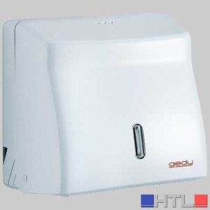 DISTRIBUTORE SALVIETTE DI CARTA PIEGATE O A ROTOLO - ABS - Bianco