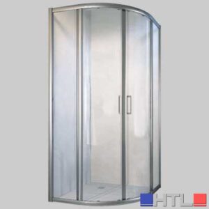 BOX SEMICIRCOLARE TONGA P.CROMO TRASPARENTE - 77,5-80 Ap. 42
