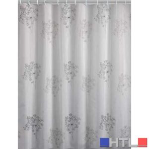 TENDA DOCCIA PARFUME TESSUTO - 120x200 Bianco/Nero