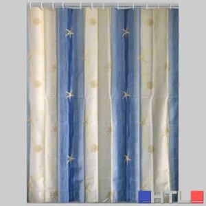 TENDA DOCCIA OLTREMARE TESSUTO - 120x200 Beige/Azzurro