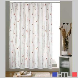 TENDA DOCCIA CAFFE' TESSUTO - 120x200 Bianco/Beige/Marrone