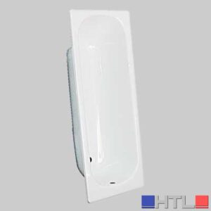 VASCA ACCIAIO SMALTATO BIANCA - 105x70 a sedere