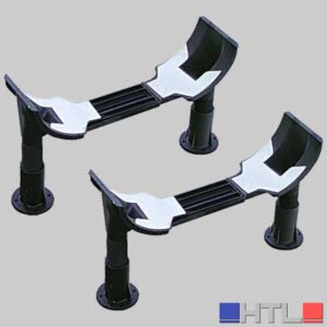COPPIA PIEDINI VASCA IN PVC - -
