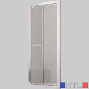 PORTA DOCCIA A SOFFIETTO "OXI.SLIDE" VETRO STAMPATO C - 68-76 cm. Ap.39