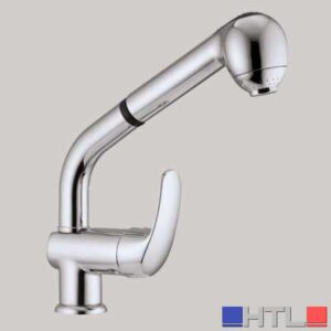 MISCELATORE LAVELLO CUCINA DOCCIA ESTRAIBILE - Cromo