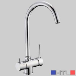 MONOCOMANDO LAVELLO BOCCA ALTA 3 VIE ACQUA POTABILE - Cromo