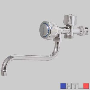 RUBINETTO A SNODO CON ATTACCO LAVATRICE - Cromo 1/2x3/4