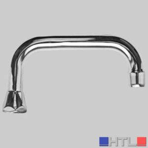 CANNA SUPERIORE PER GRUPPO LAVELLO A MURO - Cromo 200 mm