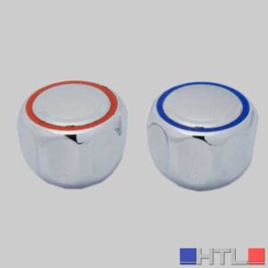 MANIGLIA PER RUBINETTERIA - 8x20 con placca Blu-Rosso
