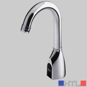 RUBINETTO LAVABO A FOTOCELLULA CANNA ALTA - Batterie 6 V