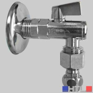 RUBINETTO FILTRO SOTTOLAVABO 1907 A SFERA CON SNODO - 1/2x10 c/rosetta
