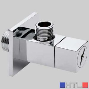 RUBINETTO FILTRO SOTTOLAVABO QUADRO - 1/2 x 3/8 - 10 c/rosetta