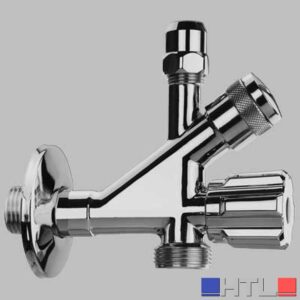 RUBINETTO COMBINATO SOTTOLAVABO E LAVATRICE CON FILTRO - Ø 10 3/4x1/2