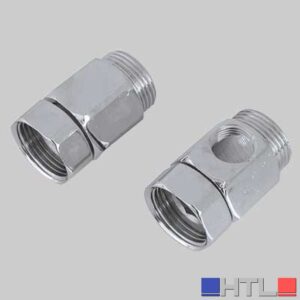 COPPIA DISTANZIALI PER GRUPPI CON DADO GIREVOLE - MF 3/4 c/foro 3/8