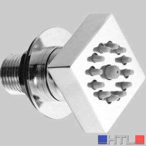 IDROGETTO SNODATO QUADRO - Ottone Cromato