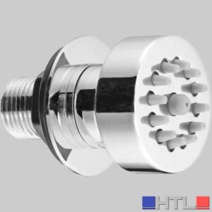 IDROGETTO SNODATO TONDO - Ottone Cromato