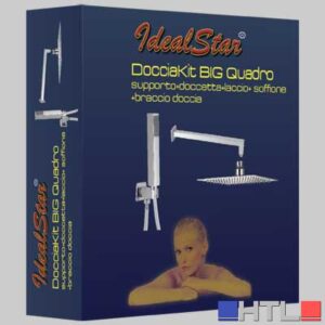 SET DOCCIA CROMO QUADRO - 200x200