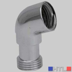 CURVA PER DOCCIA PVC CROMATA - 1/2