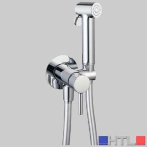 KIT DOCCETTA SHUT-OFF TONDA CON PRESA ACQUA - Cromato