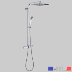 SET COLONNA STARMIX 01 QUADRO CON MISCELATORE TERMOSTATICO - Cromata