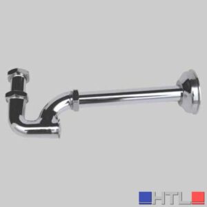 SIFONE A COLONNA CON CANOTTO E ROSONE - 1"1/4 Ø 32 x 200