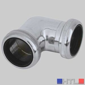 RACCORDO 90° CROMATO CON DUE GHIERE - 1"1/4 32x32
