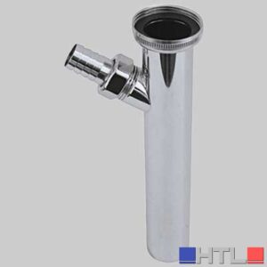 TUBO CON BATTENTE E ATTACCO LAVATRICE - 1"1/4 x 200 mm