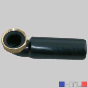 CODOLO CURVO IN PEHD CON DADO IN OTTONE - 1"1/2 Ø 40